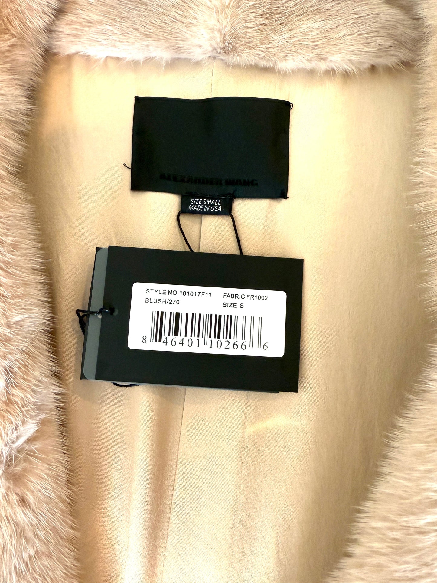 Alexander Wang Blush Fur Coat