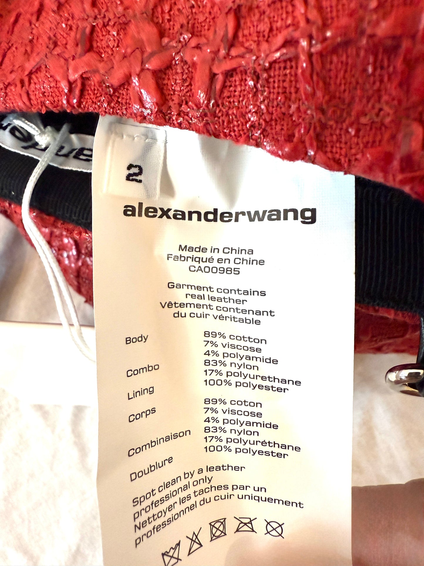 Alexander Wang Bodycon Dress with Chain Strap Detail