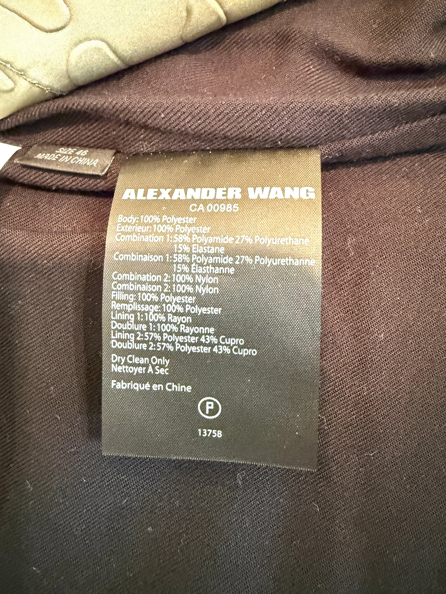Alexander Wang Camouflage Embossed Jacket