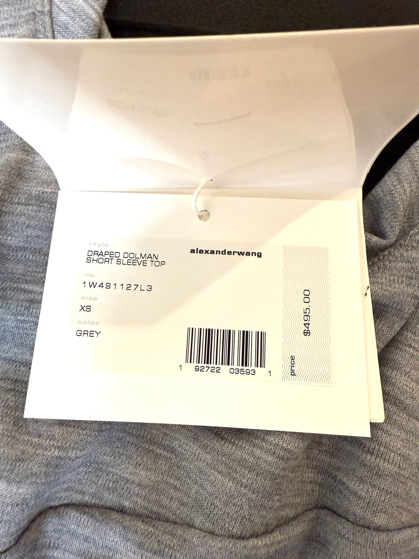 Alexander Wang Draped Dolman Short Sleeve Top