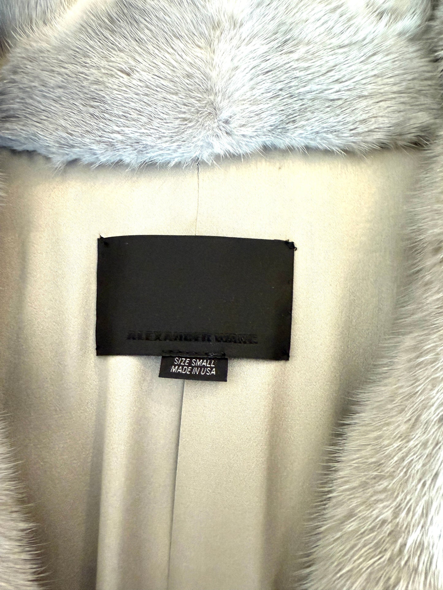 Alexander Wang Sleeveless Fur Coat