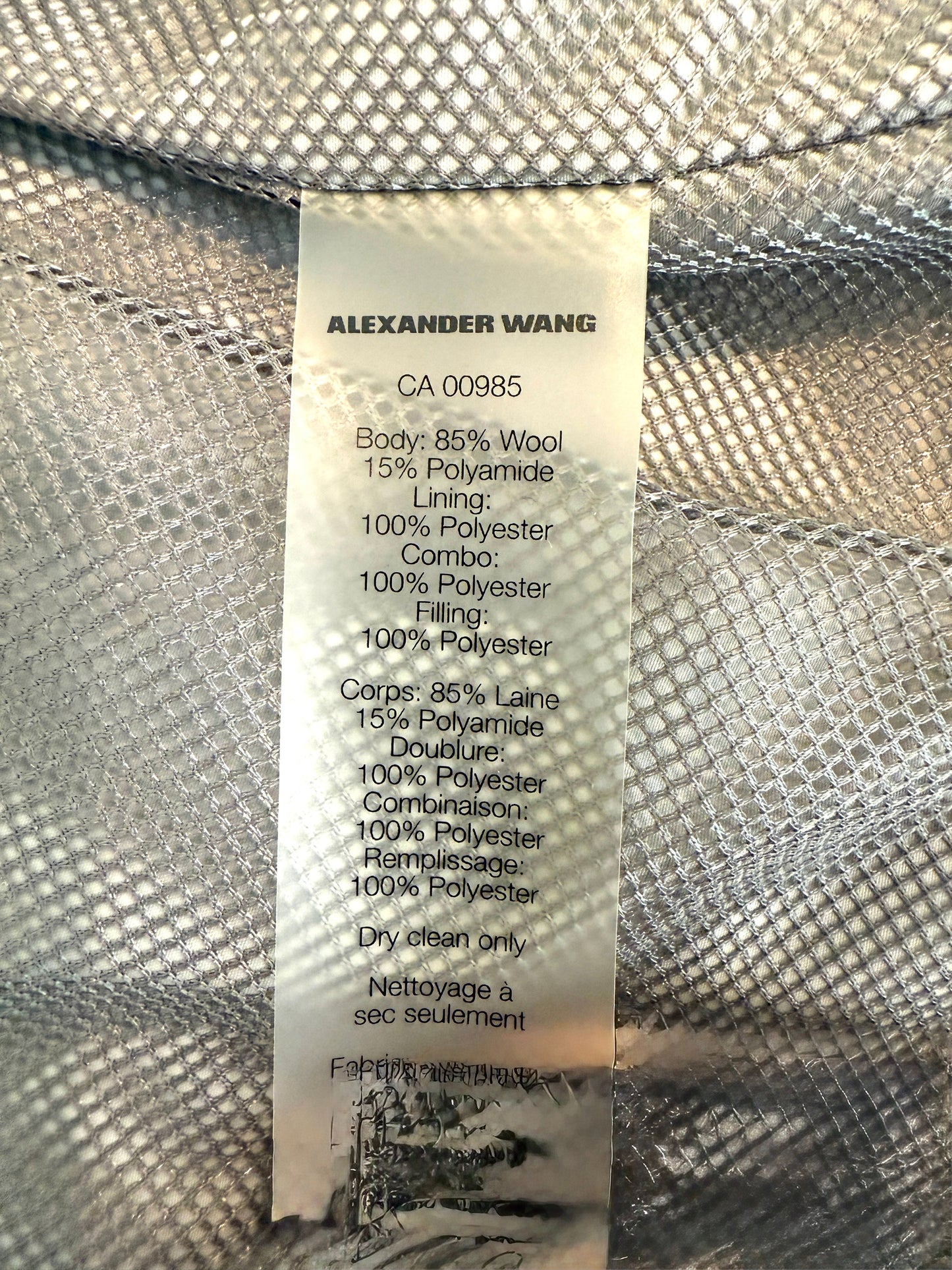 Alexander Wang Heather Grey Jacket