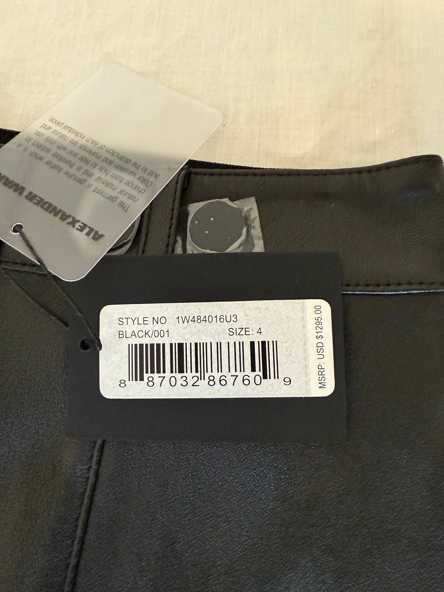 Alexander Wang Slim Leather Pant