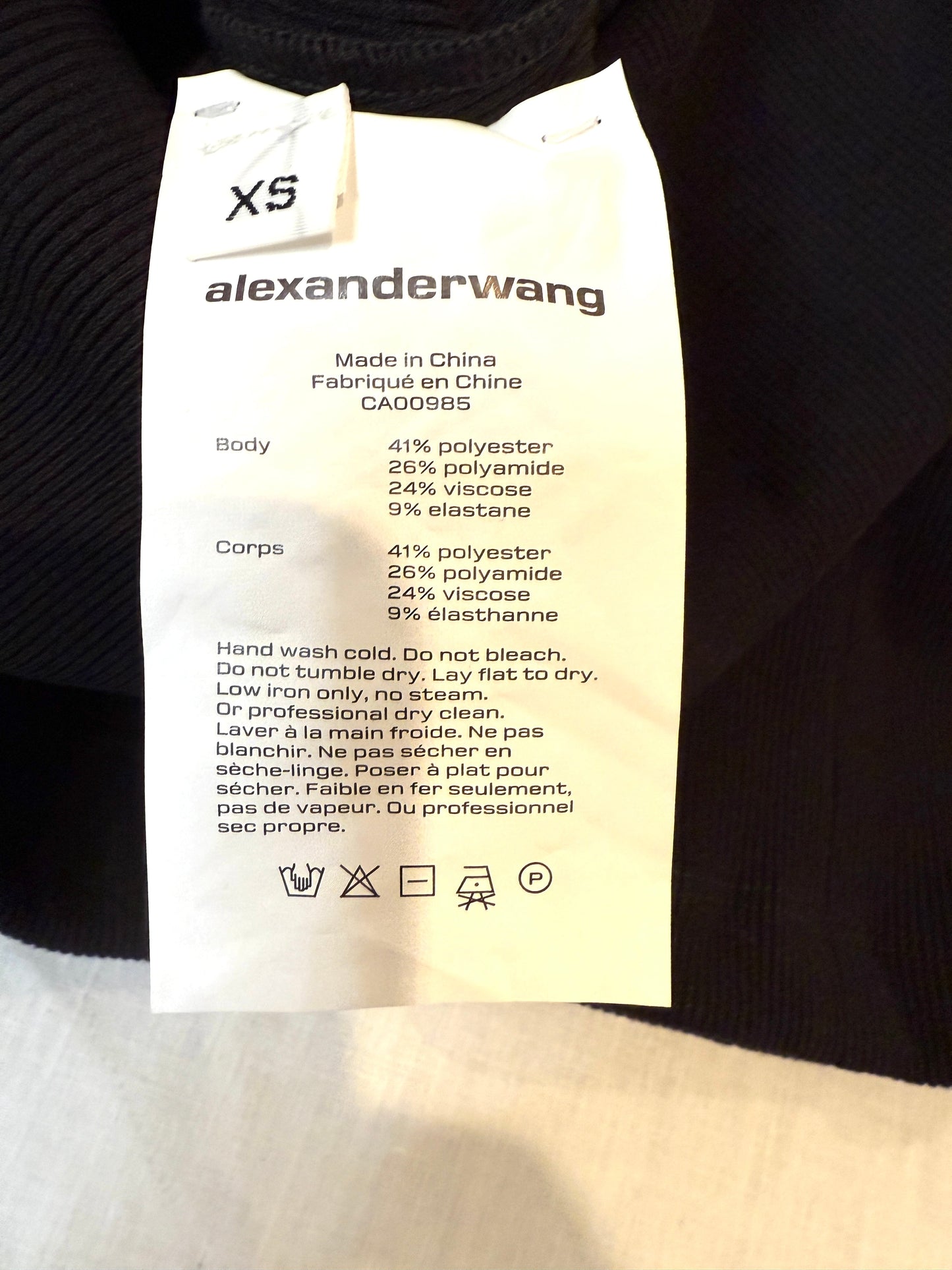 Alexander Wang Short Sleeve Traveling Rib Dress