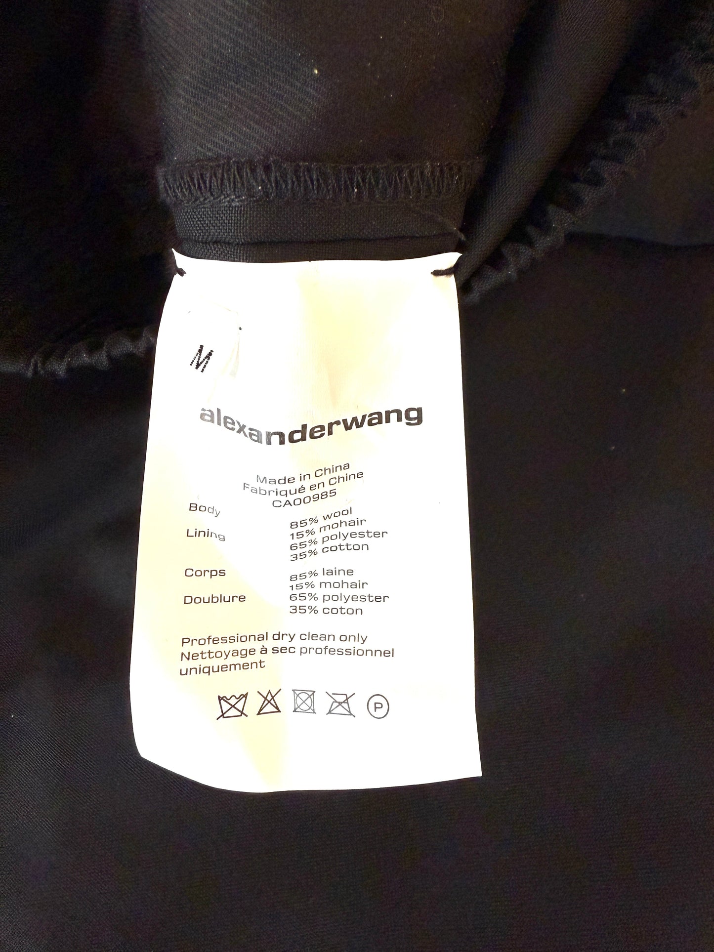 Alexander Wang Wool Mohair Pants