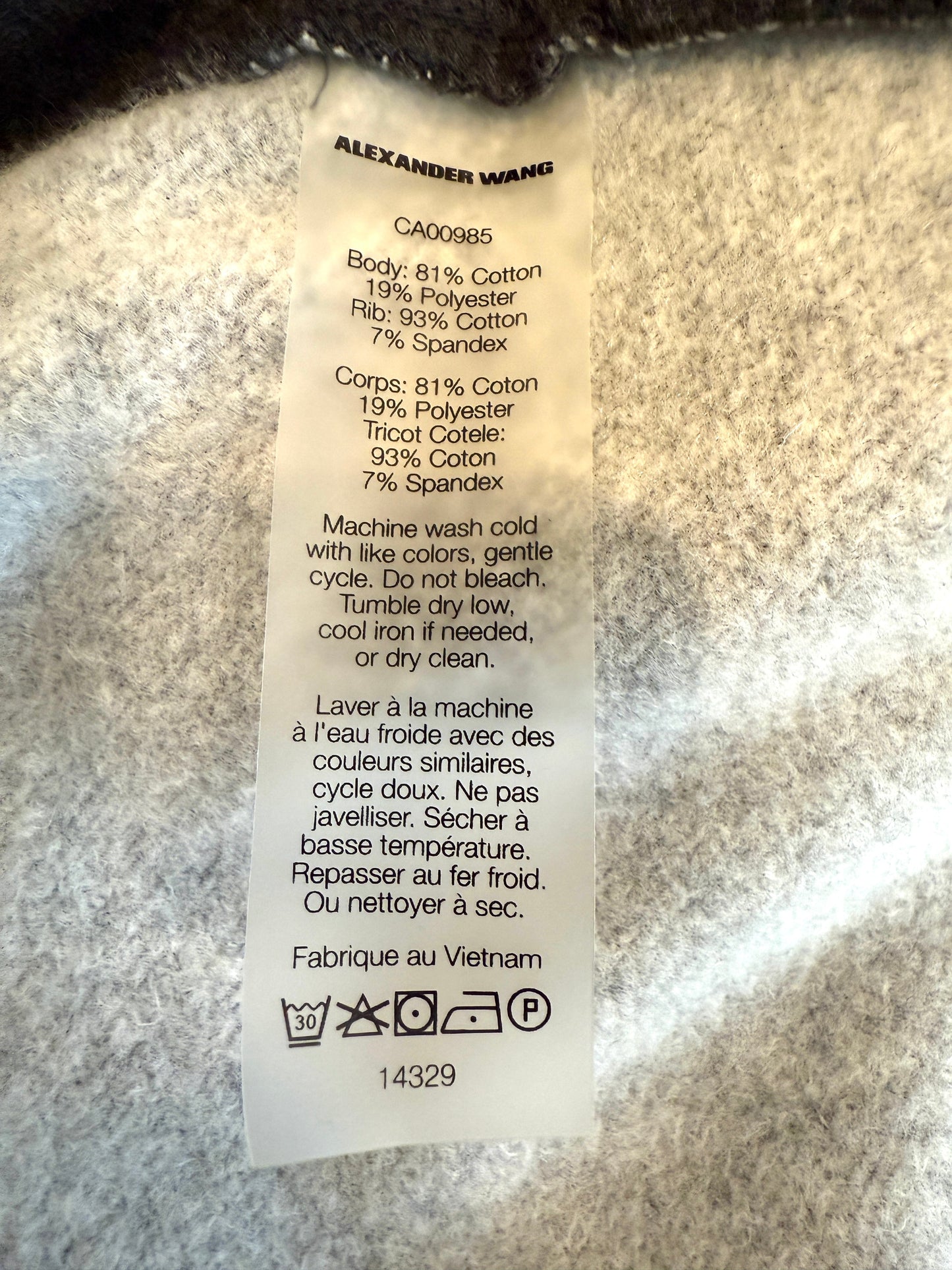 Alexander Wang ZipUp Hoodie