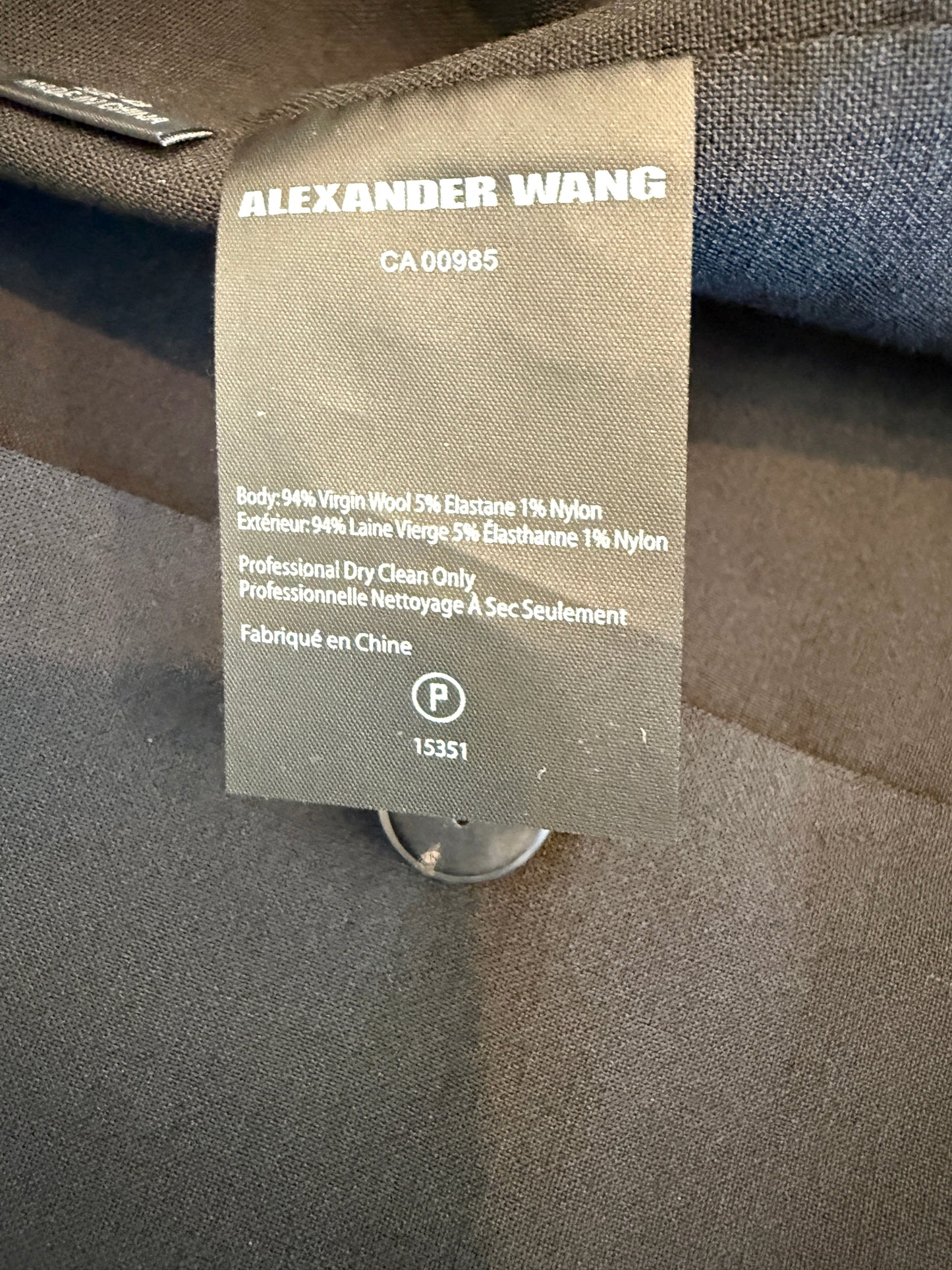 Alexander Wang 2 Button Tailored Blazer