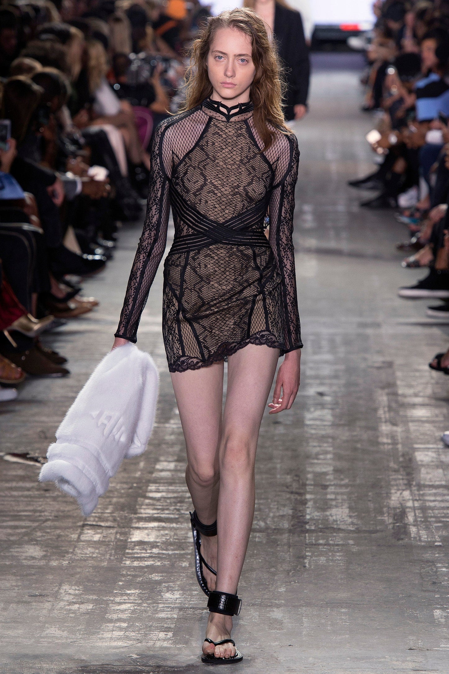 Alexander Wang Black Lace Dress, Spring 2017 Ready-to-Wear, intricate lace detailing, brand new with tags.