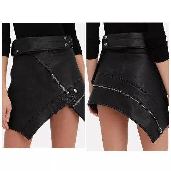 Alexander Wang Deconstructed Moto Skirt