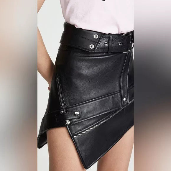 Alexander Wang Deconstructed Moto Skirt