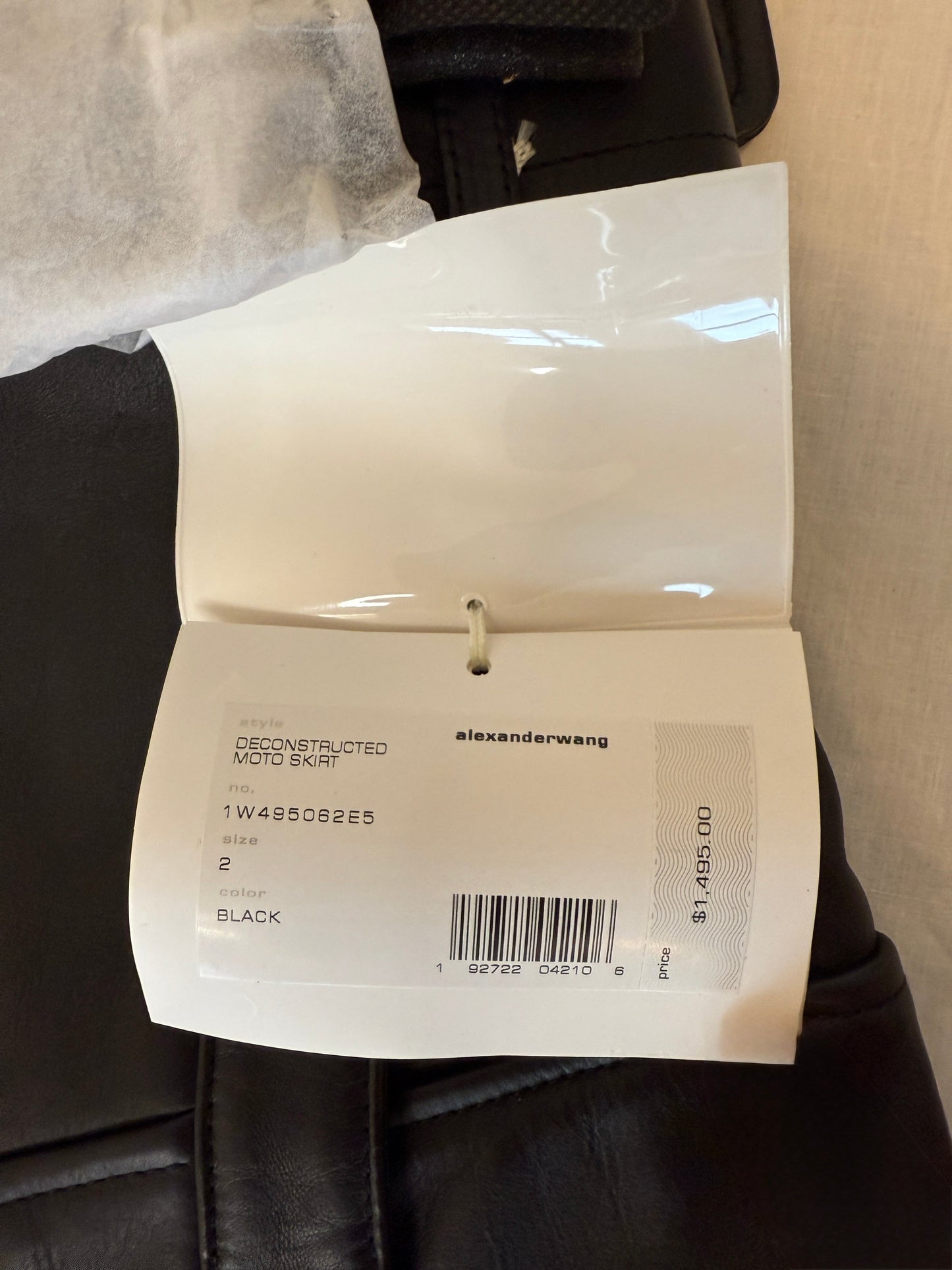 Alexander Wang Deconstructed Moto Skirt