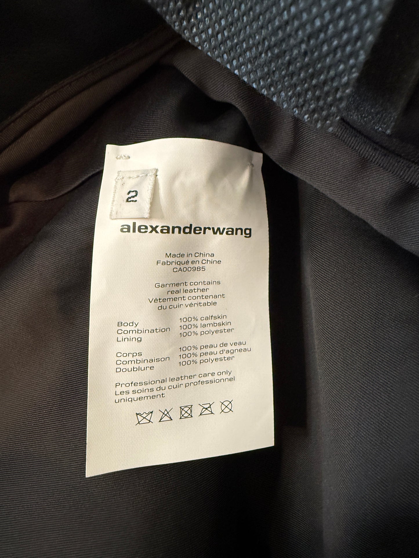 Alexander Wang Deconstructed Moto Skirt