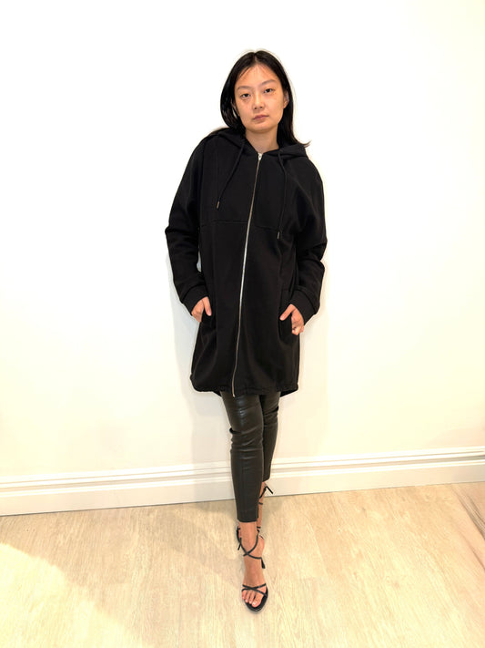 Alexander Wang Full Vintage Fleece Jacket with hoodie from T by Alexander Wang Fall 2016, cotton-poly blend, brand new with tags.