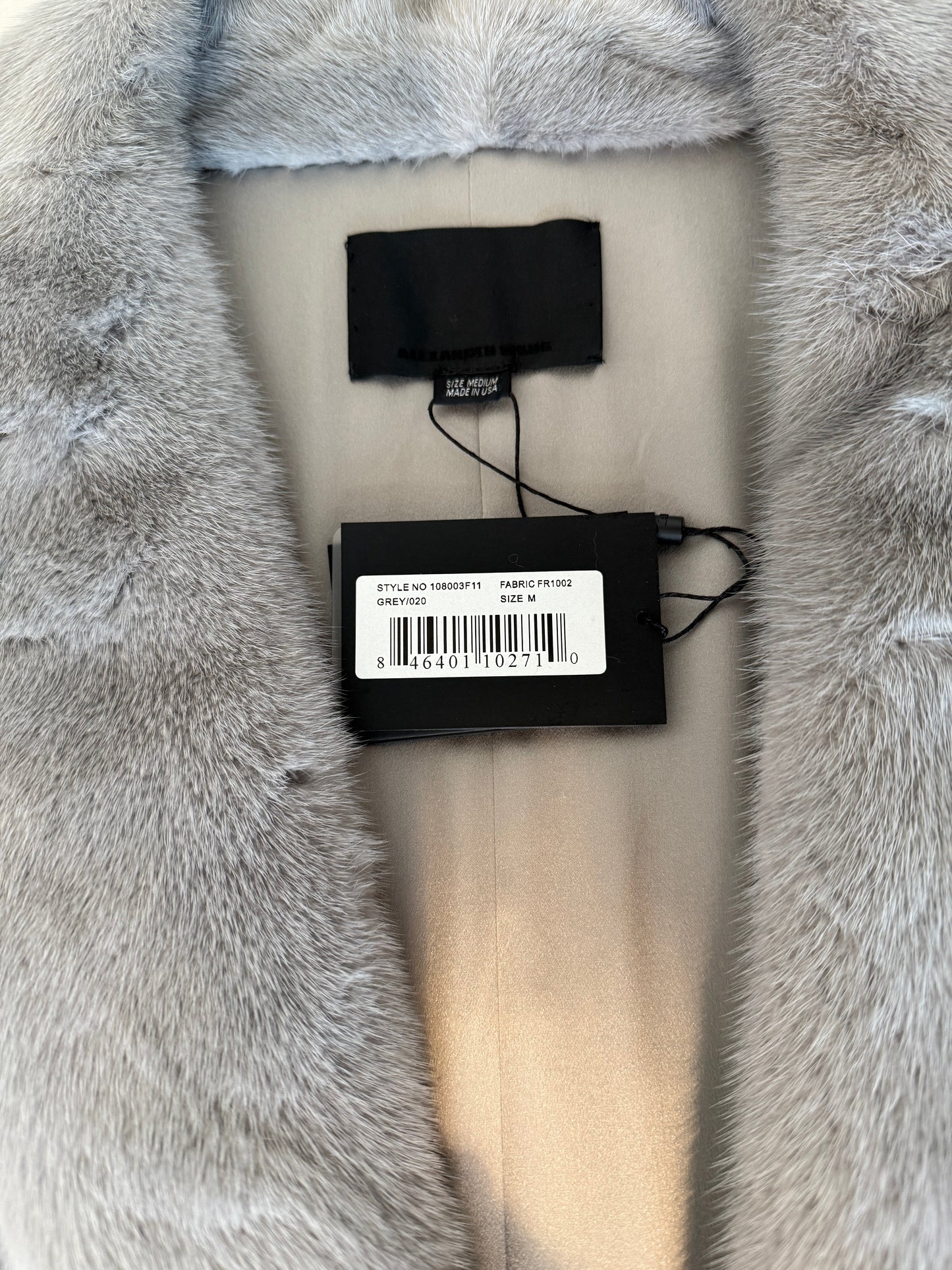 Alexander Wang Sleeveless Fur Coat