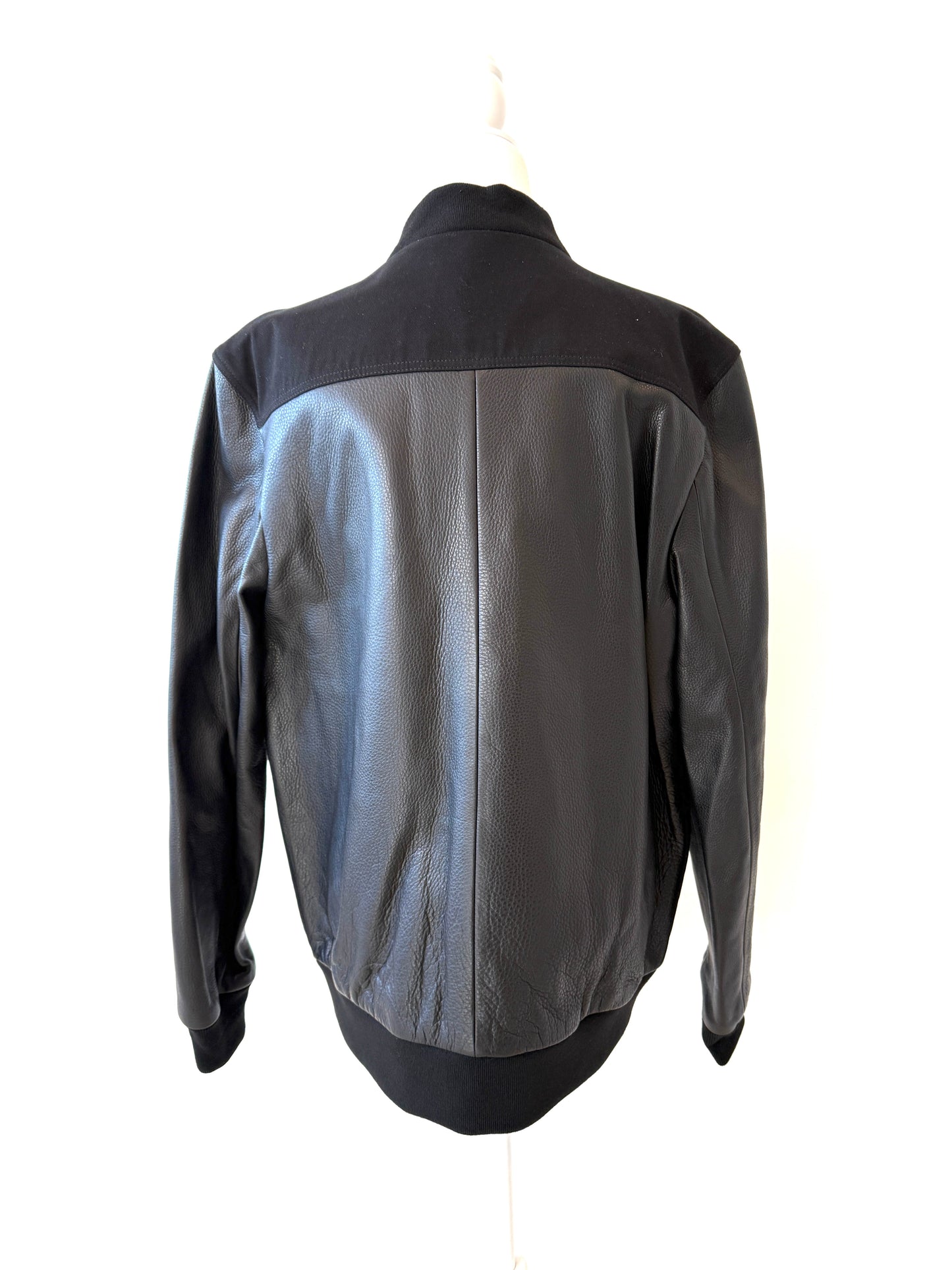 Alexander Wang Leather & Canvas Bomber