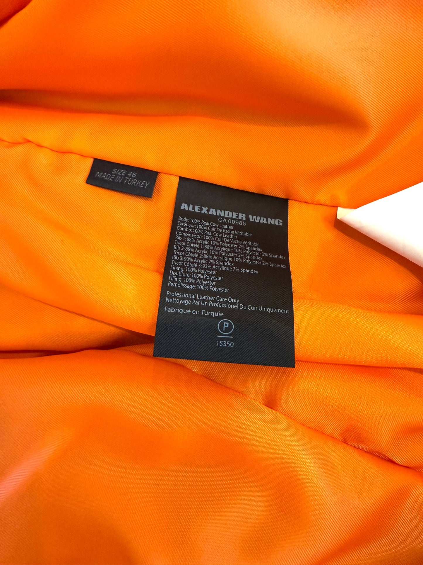 Alexander Wang Leather Bomber