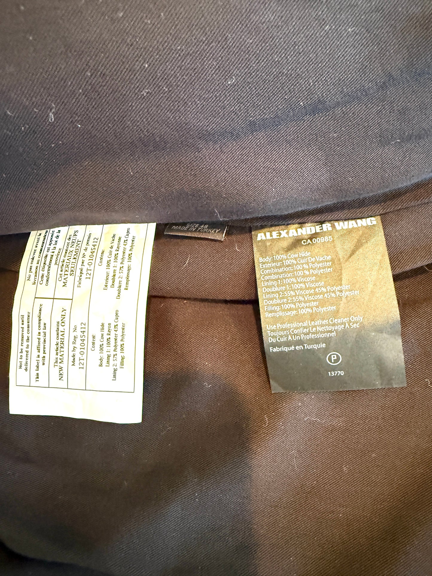 Alexander Wang Matrix Leather Jacket