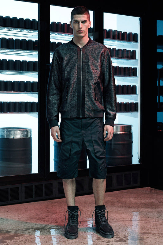 Alexander Wang Matrix Woven Jacket, Men's Spring 2015 Collection, modern woven texture, tailored fit, brand new with tags.