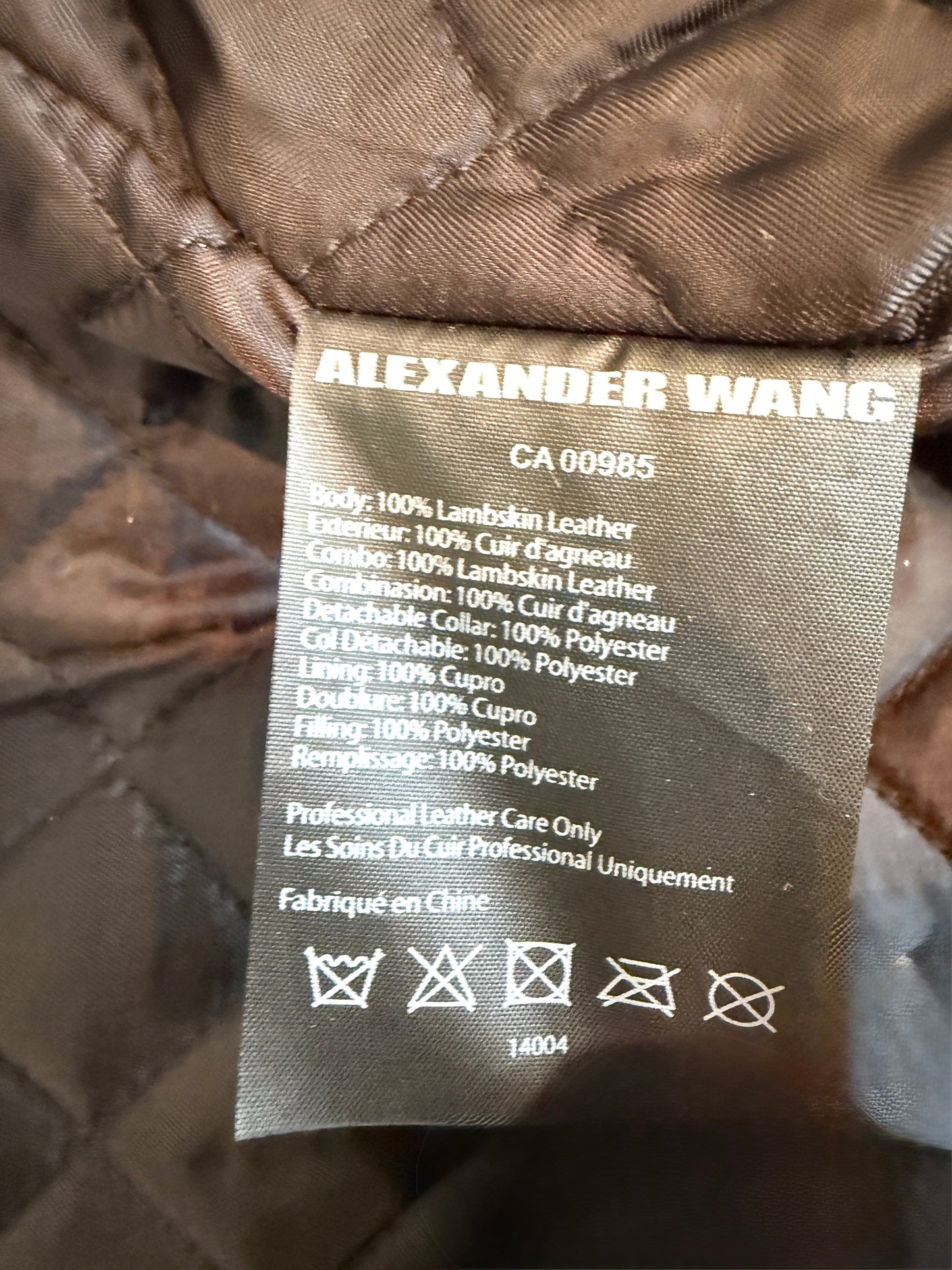 Alexander Wang Nocturnal Leather Jacket