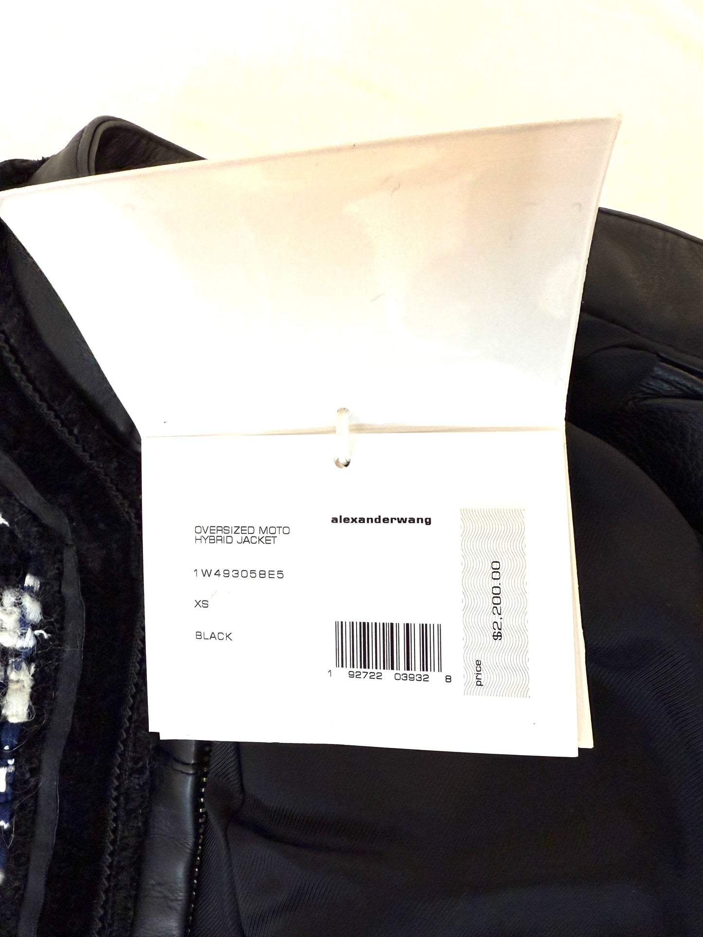 Alexander Wang Oversized Moto Hybrid Jacket
