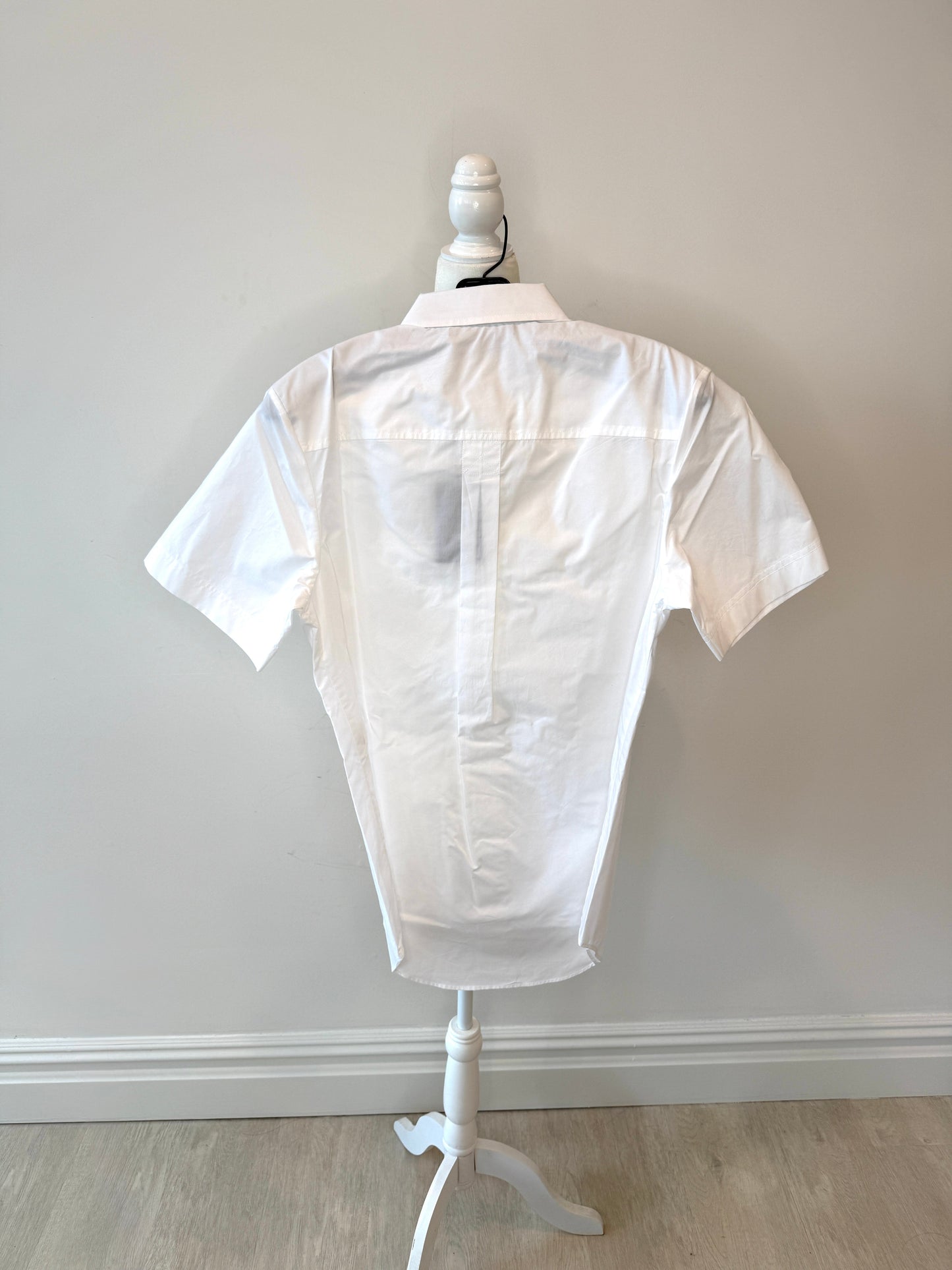 Alexander Wang Pocket White Dress Shirt Short Sleeve