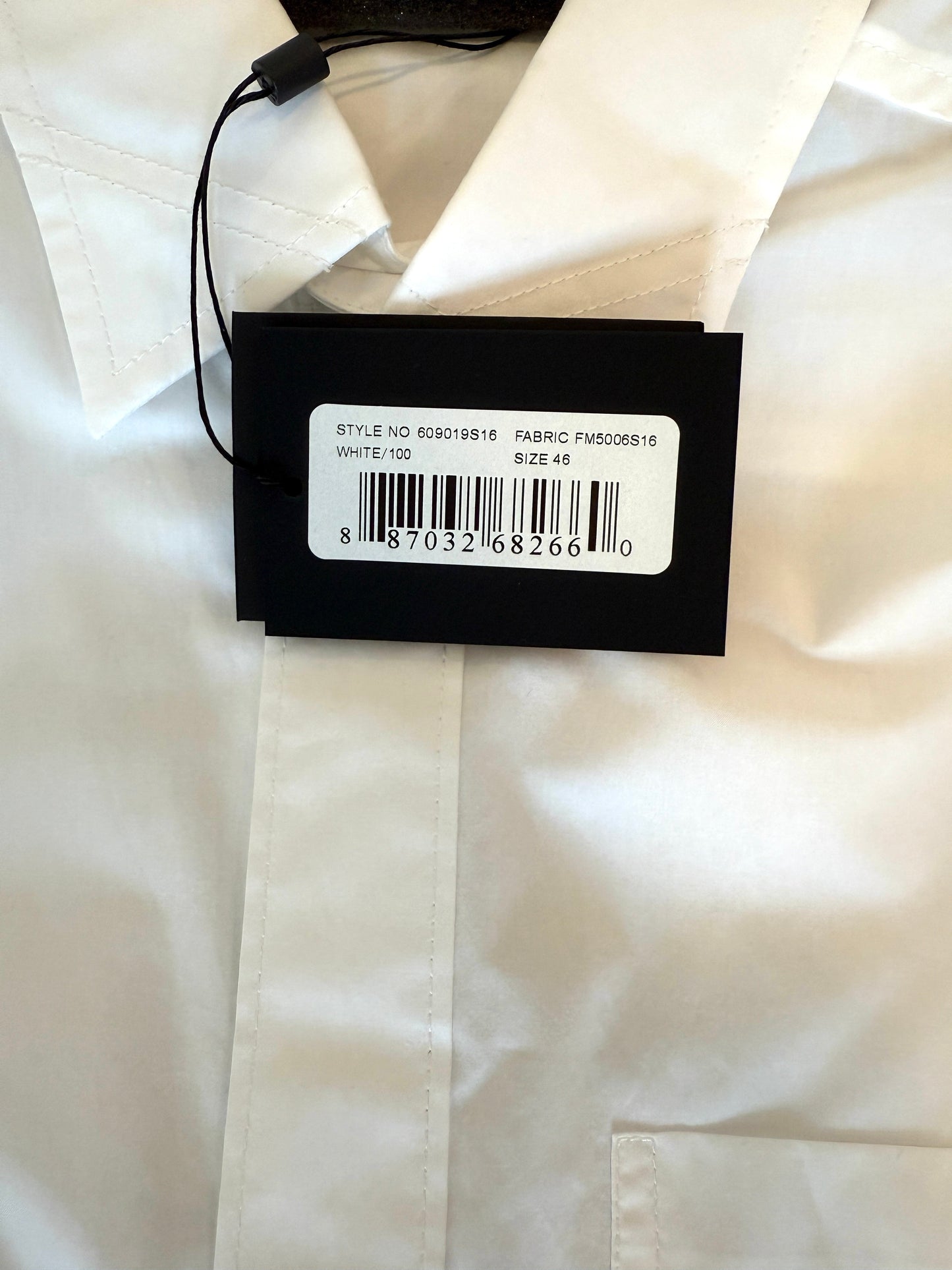 Alexander Wang Pocket White Dress Shirt Short Sleeve