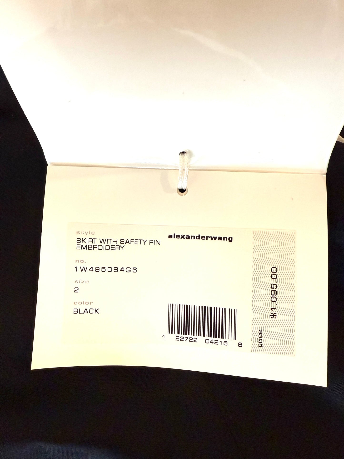 Alexander Wang Skirt with Safety Pin Embroidery