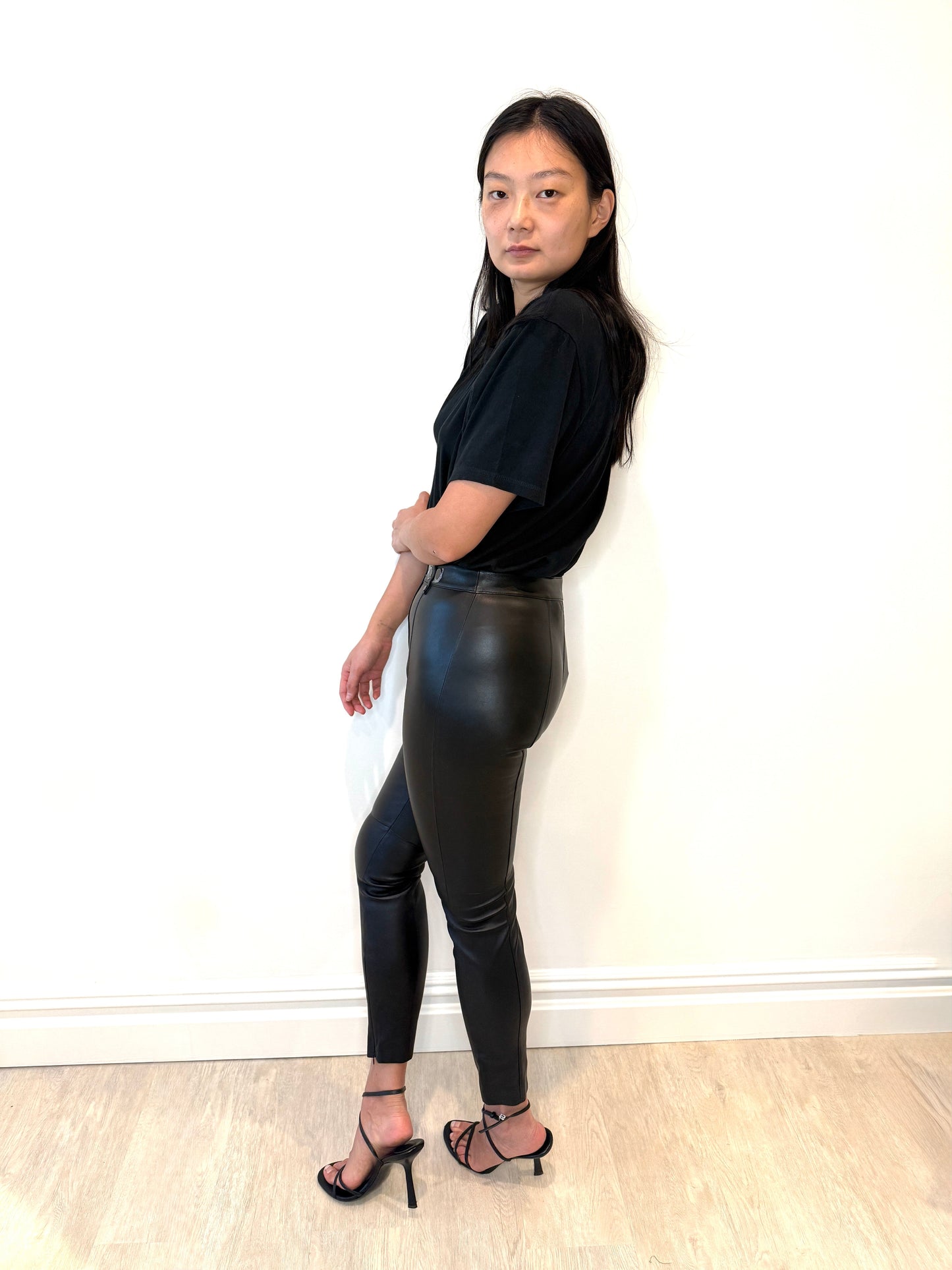 Alexander Wang Slim Leather Pant