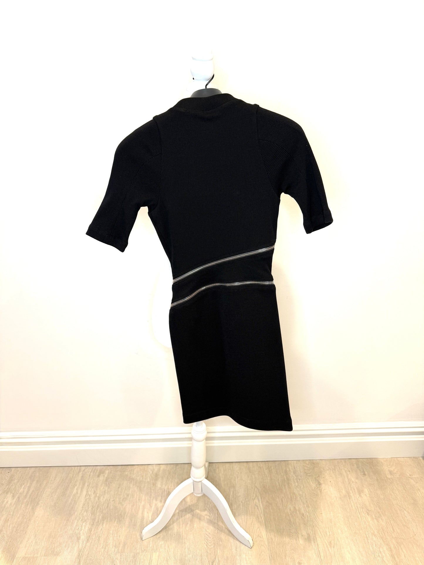 Alexander Wang Short Sleeve Traveling Rib Dress