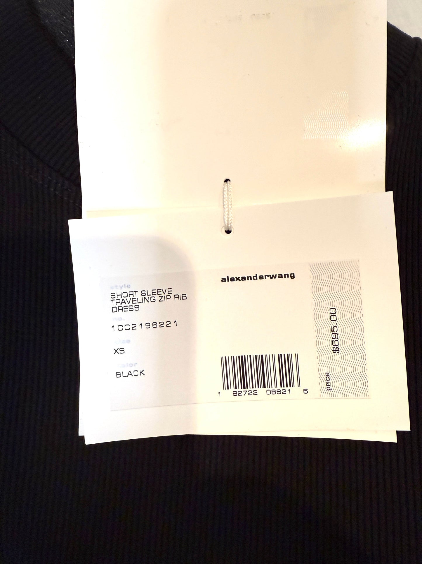 Alexander Wang Short Sleeve Traveling Rib Dress