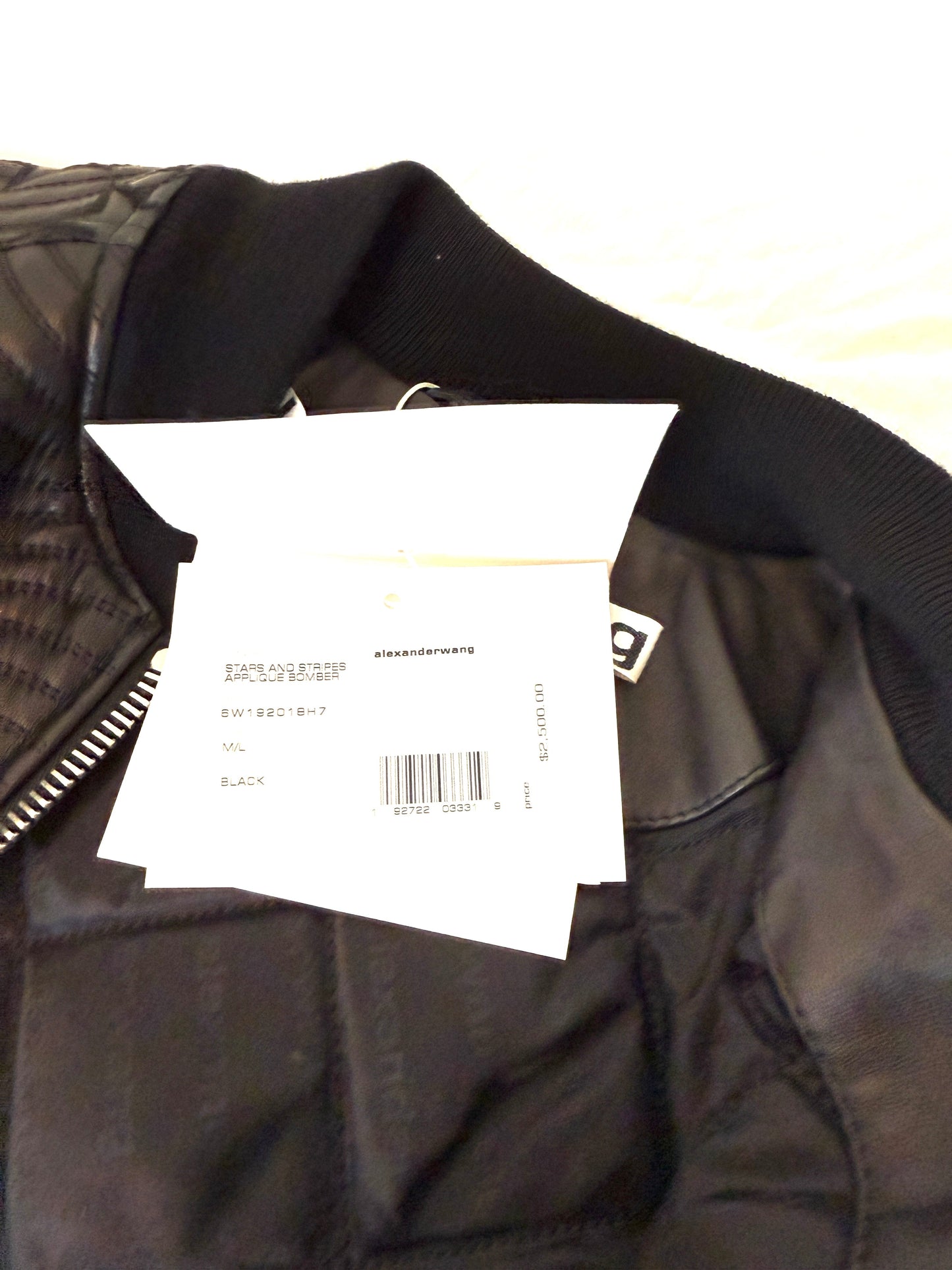 Alexander Wang Stars and Stripes Applique Bomber
