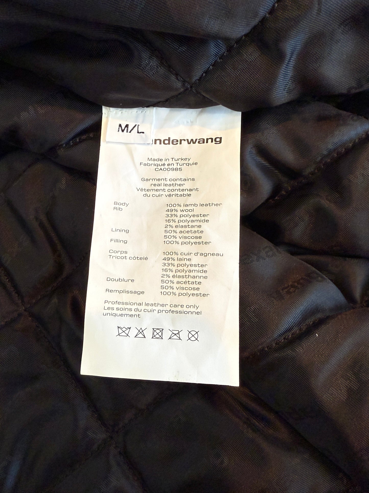 Alexander Wang Stars and Stripes Applique Bomber