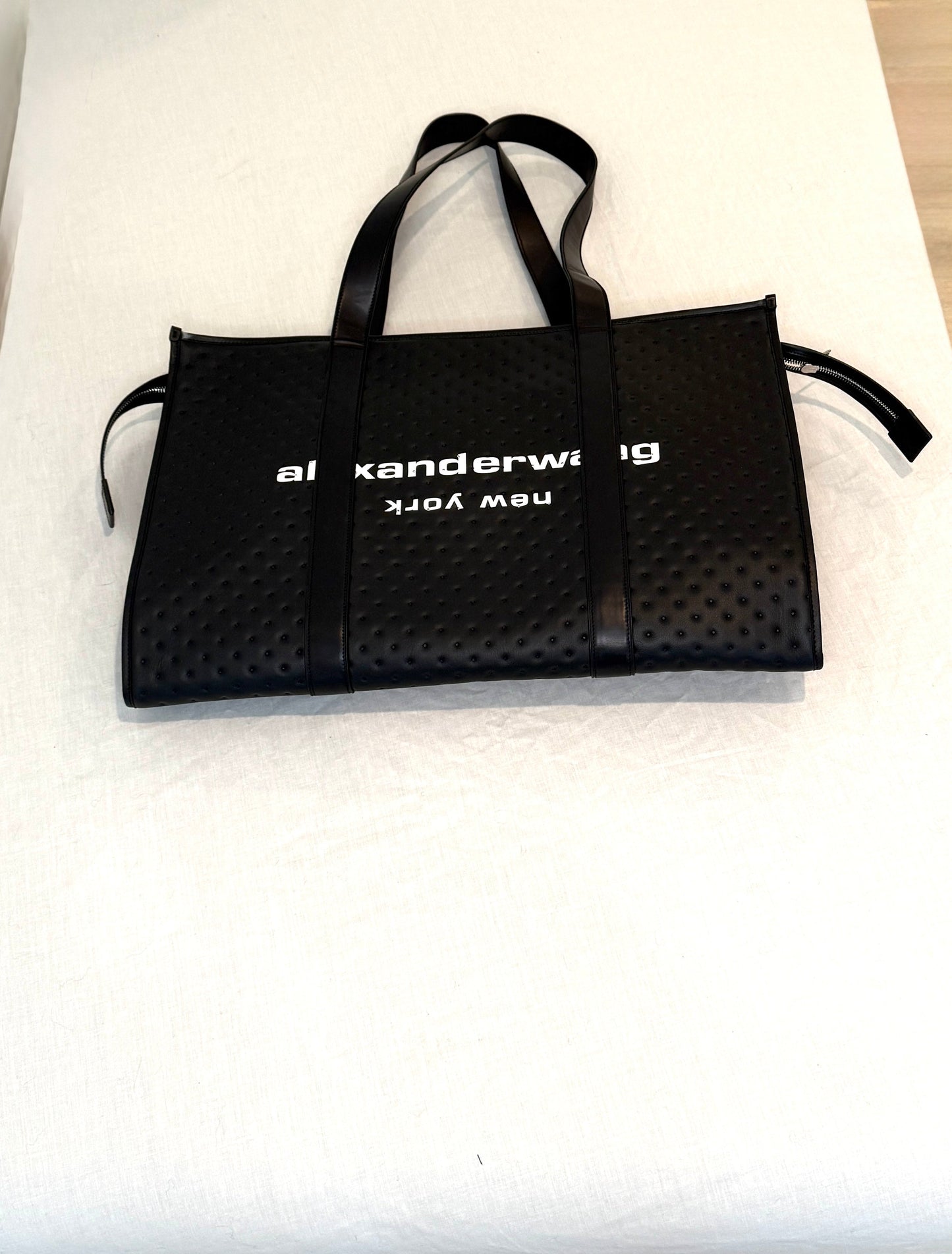 Alexander Wang Tote Bag from Fall 2022 Collection, made from leather with two inside pockets, brand new and never used.