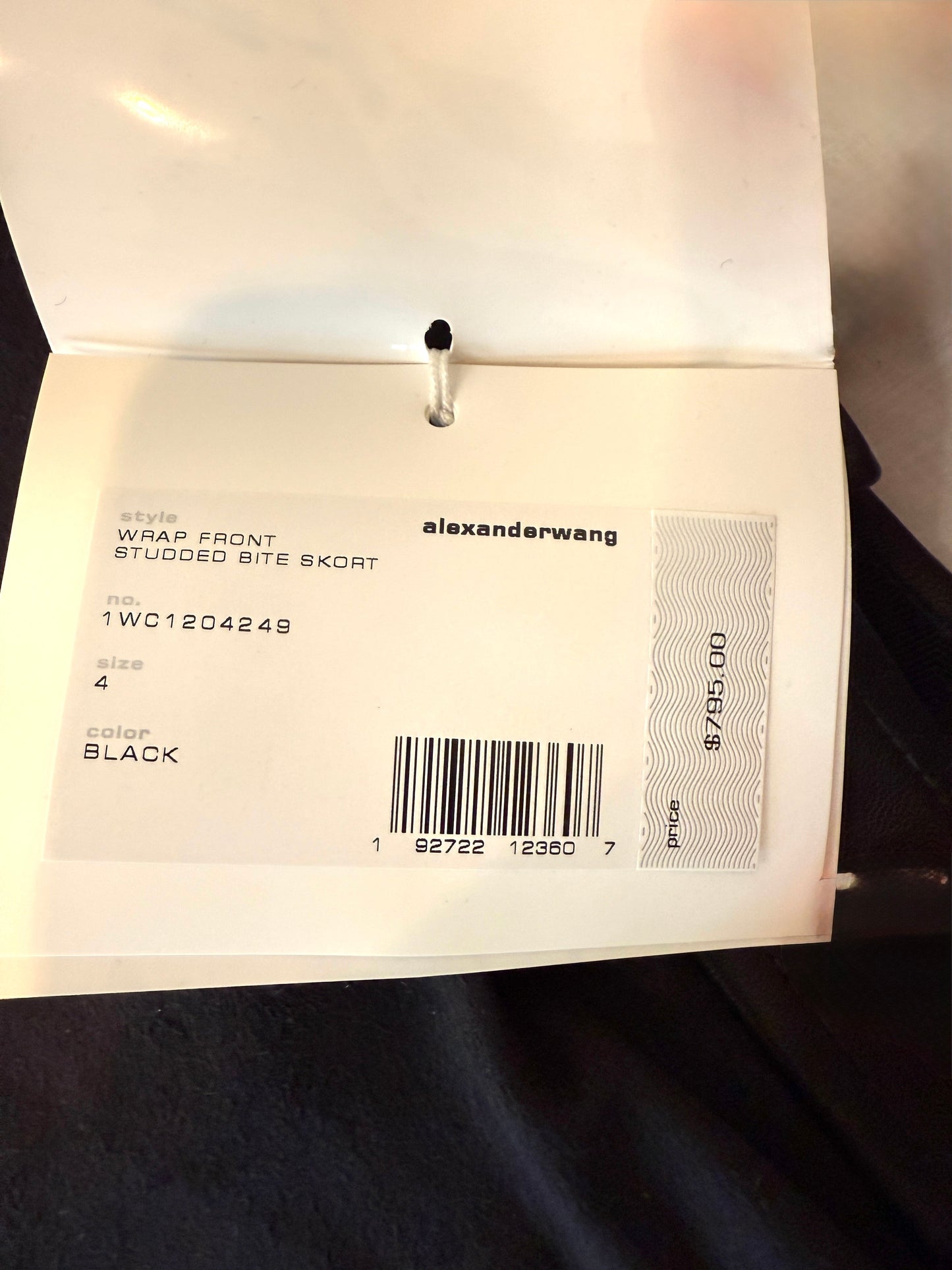 Alexander Wang Wrap Front Studded Bite Skort