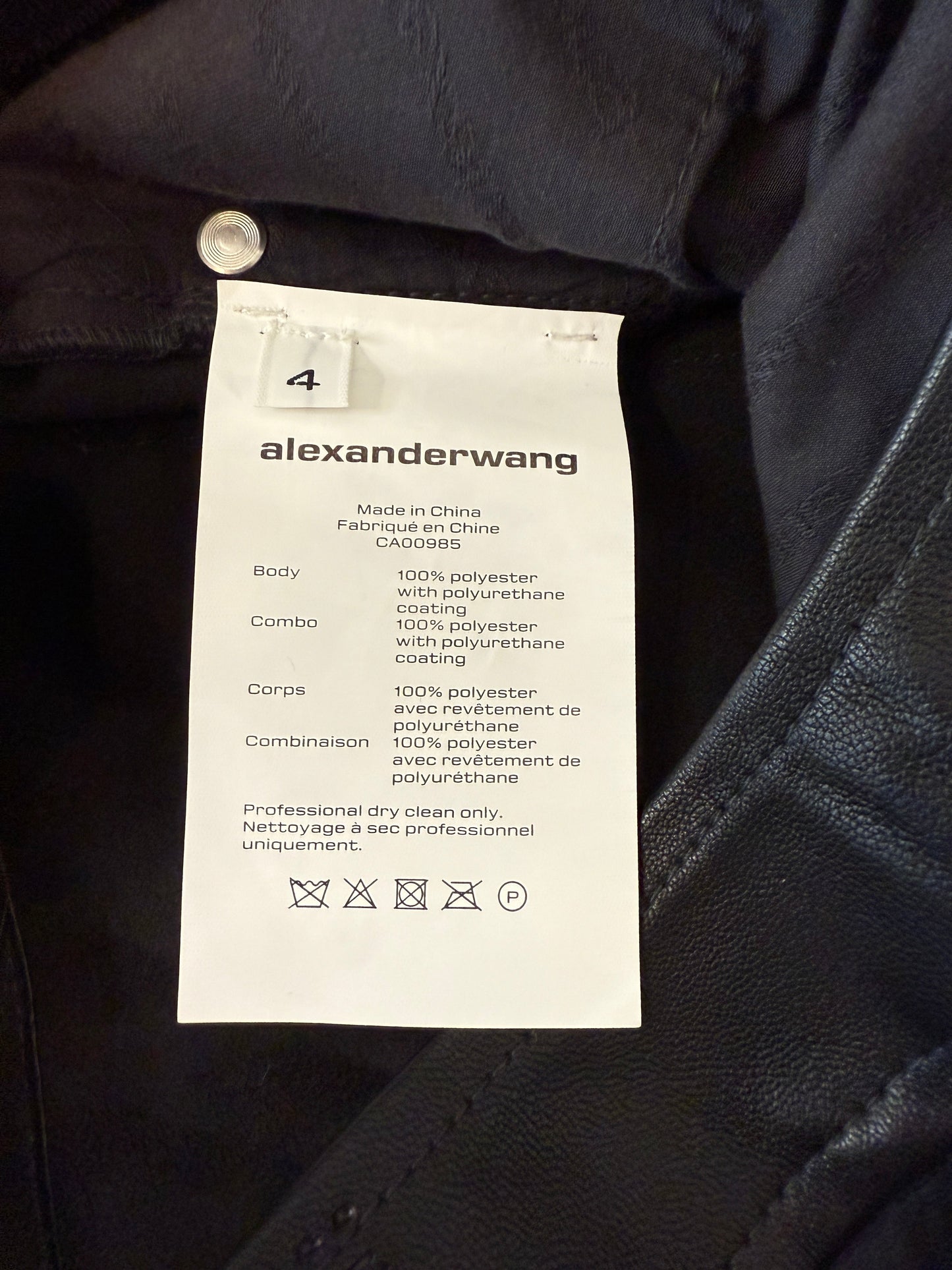 Alexander Wang Wrap Front Studded Bite Skort